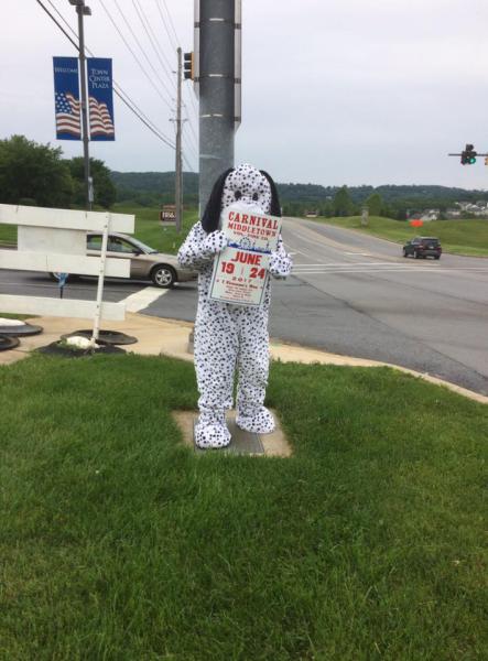 Middletown Advertising their carnival.